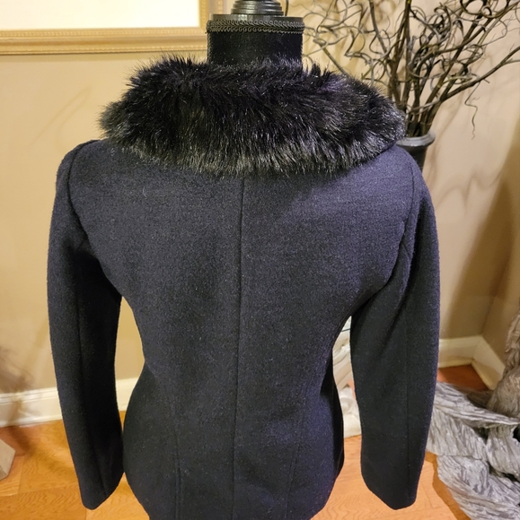 Bebe Jacket With Faux Fur Collar - Picture 9 of 15